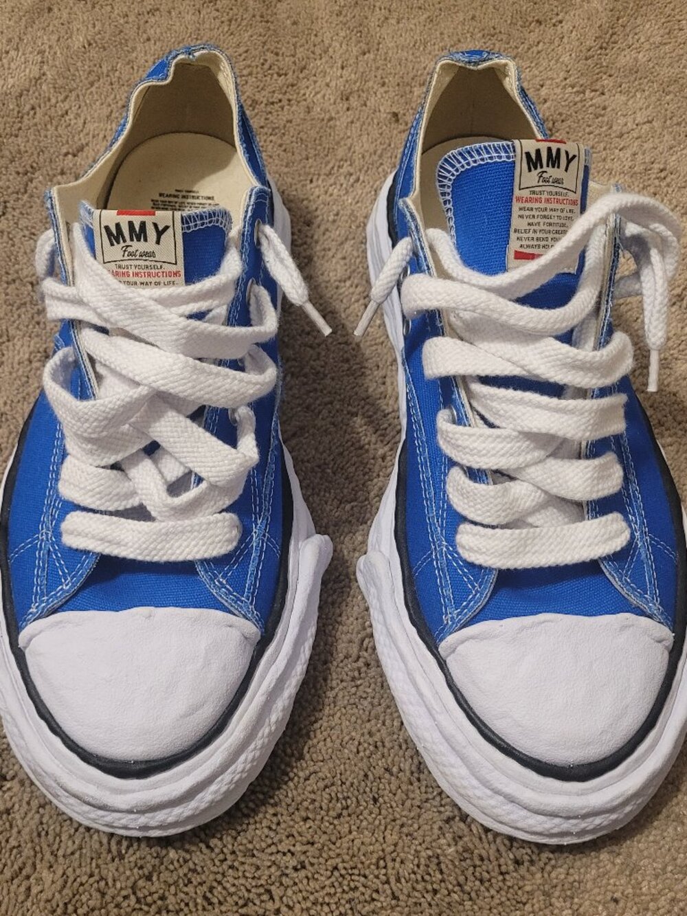 Maison Mihara Yasuhiro Peterson OG Sole Canvas Low / Blue / Size 13